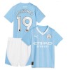 Original Trikotsatz Manchester City 2023-24 J. Alvarez 19 Heimtrikot Für Kinder